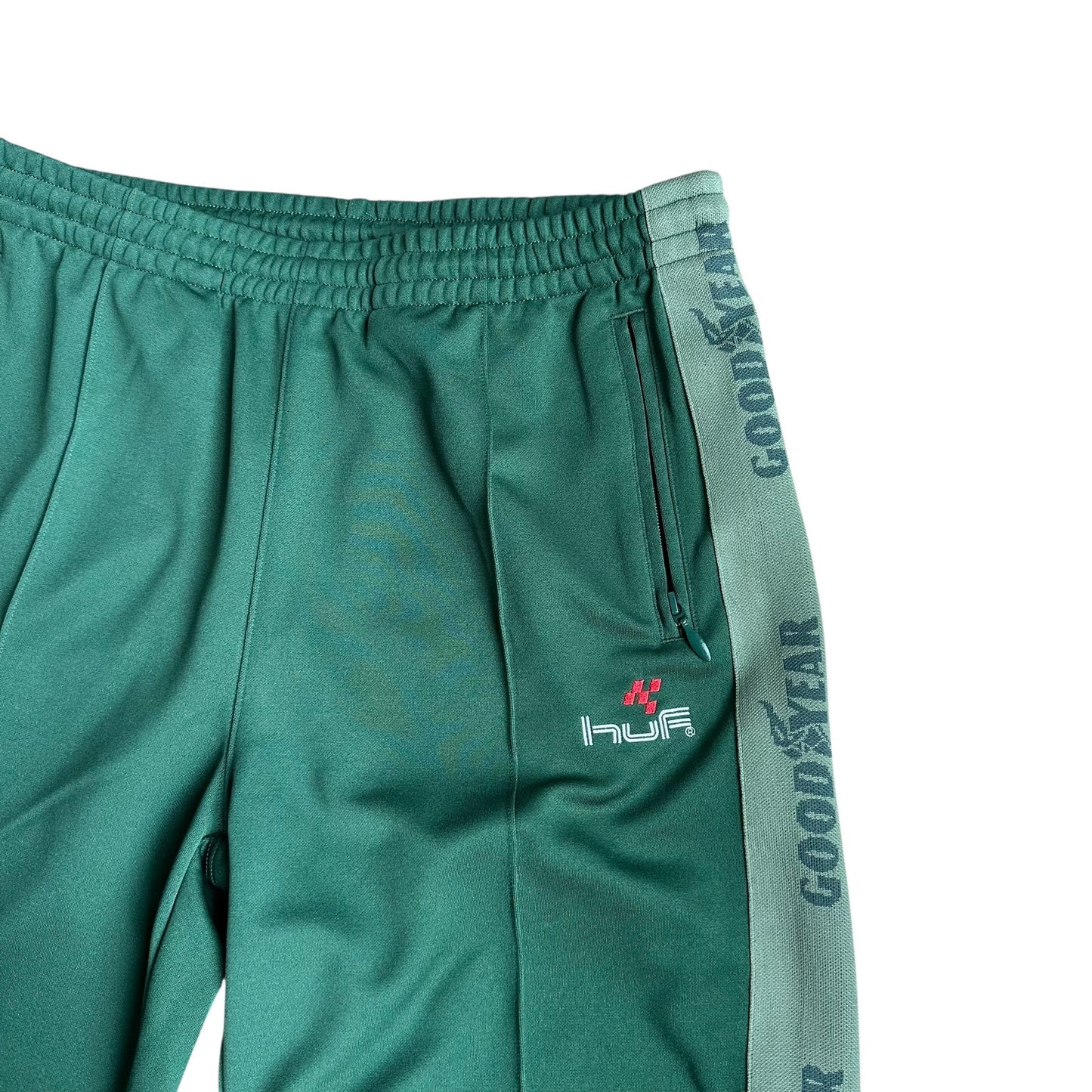 Goodyear x HUF Touring Green Track Pants Mens Medium