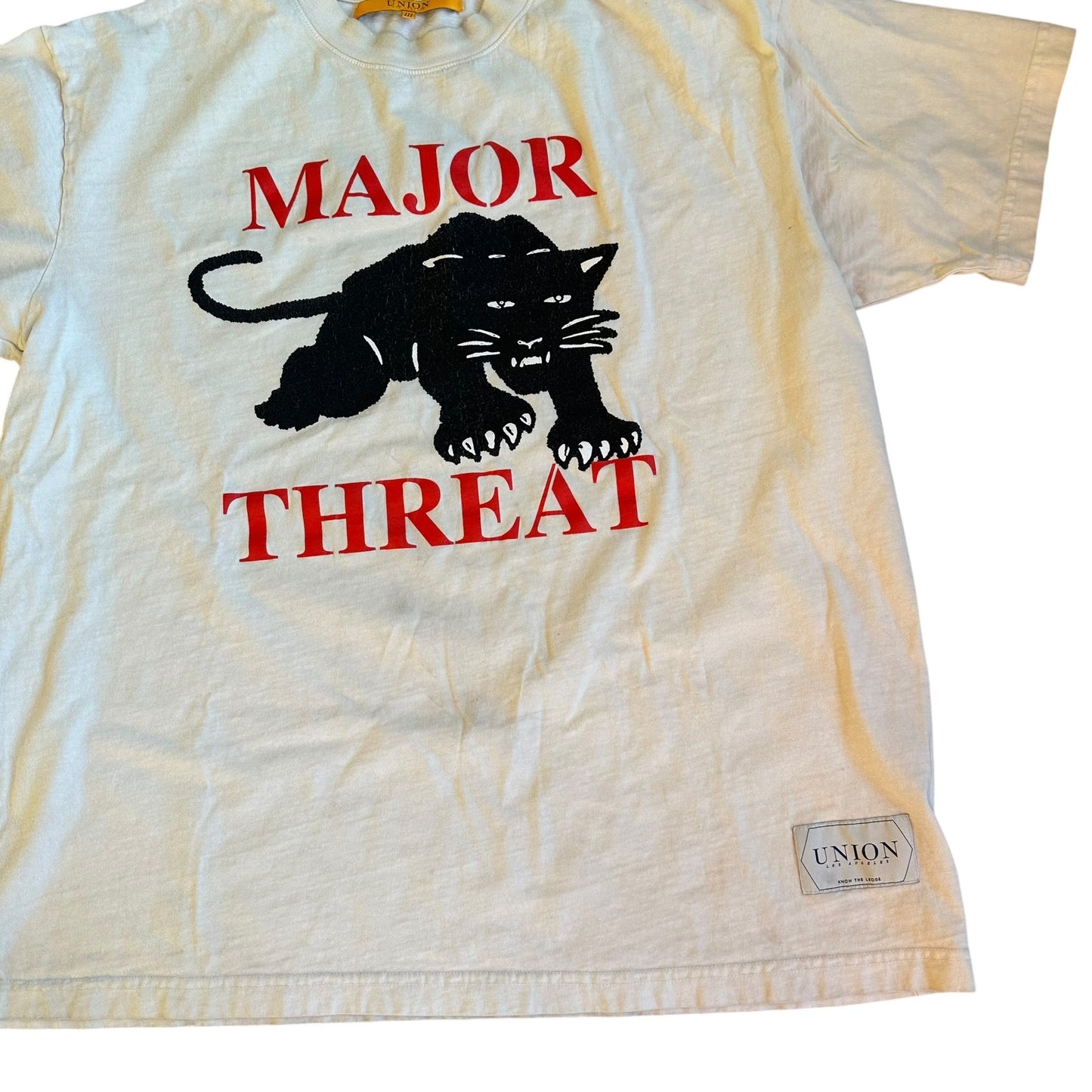 Union Major Threat Black Panther T Shirt Mens Large