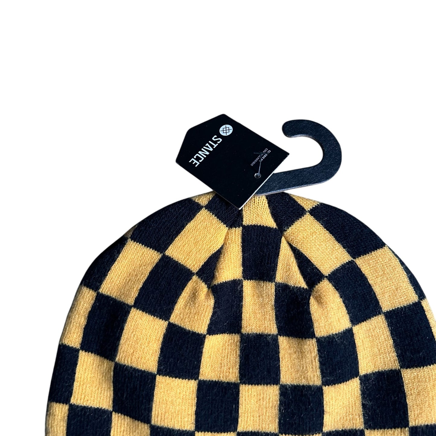 Stance Checked Out Beanie Golden Yellow Mens OneSize NWT