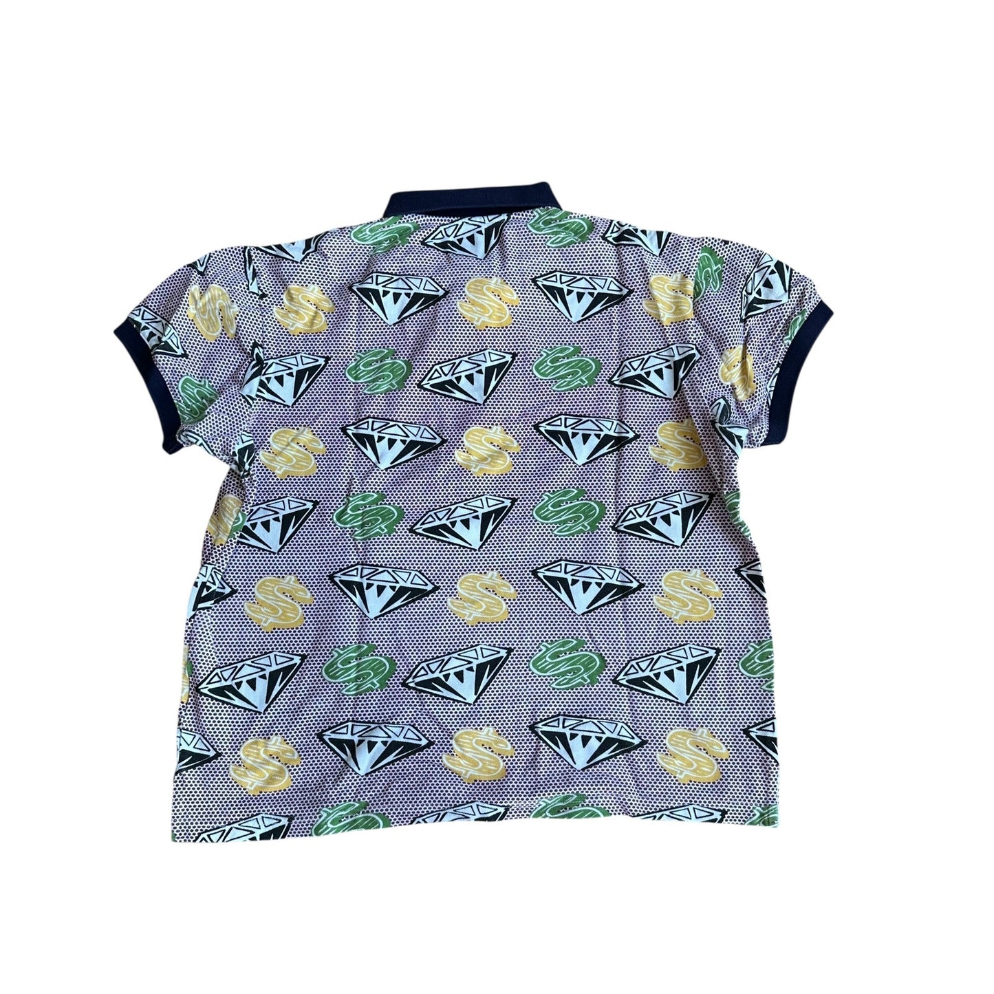 Billionaire Boys Club Diamond Dollar Sign Polo Shirt Mens Small