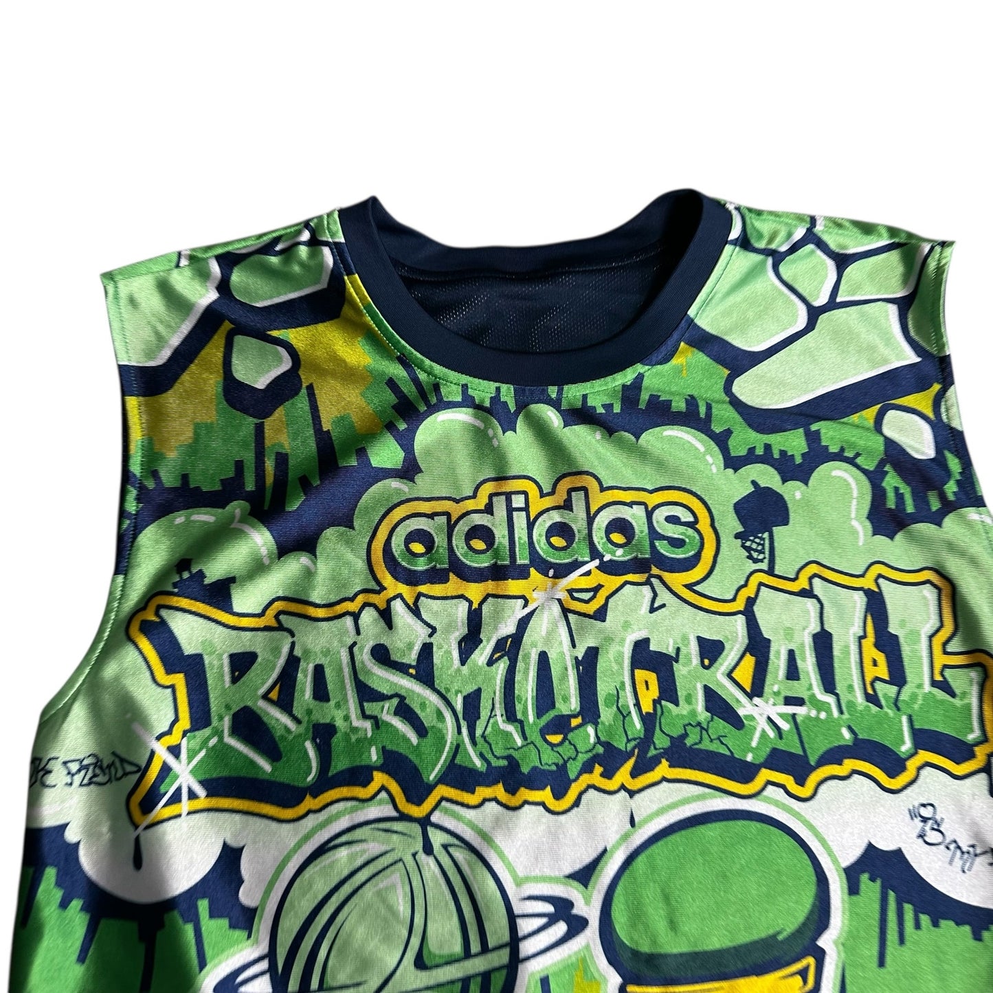 Vintage Adidas Basketball Jersey Reversible Mens Large