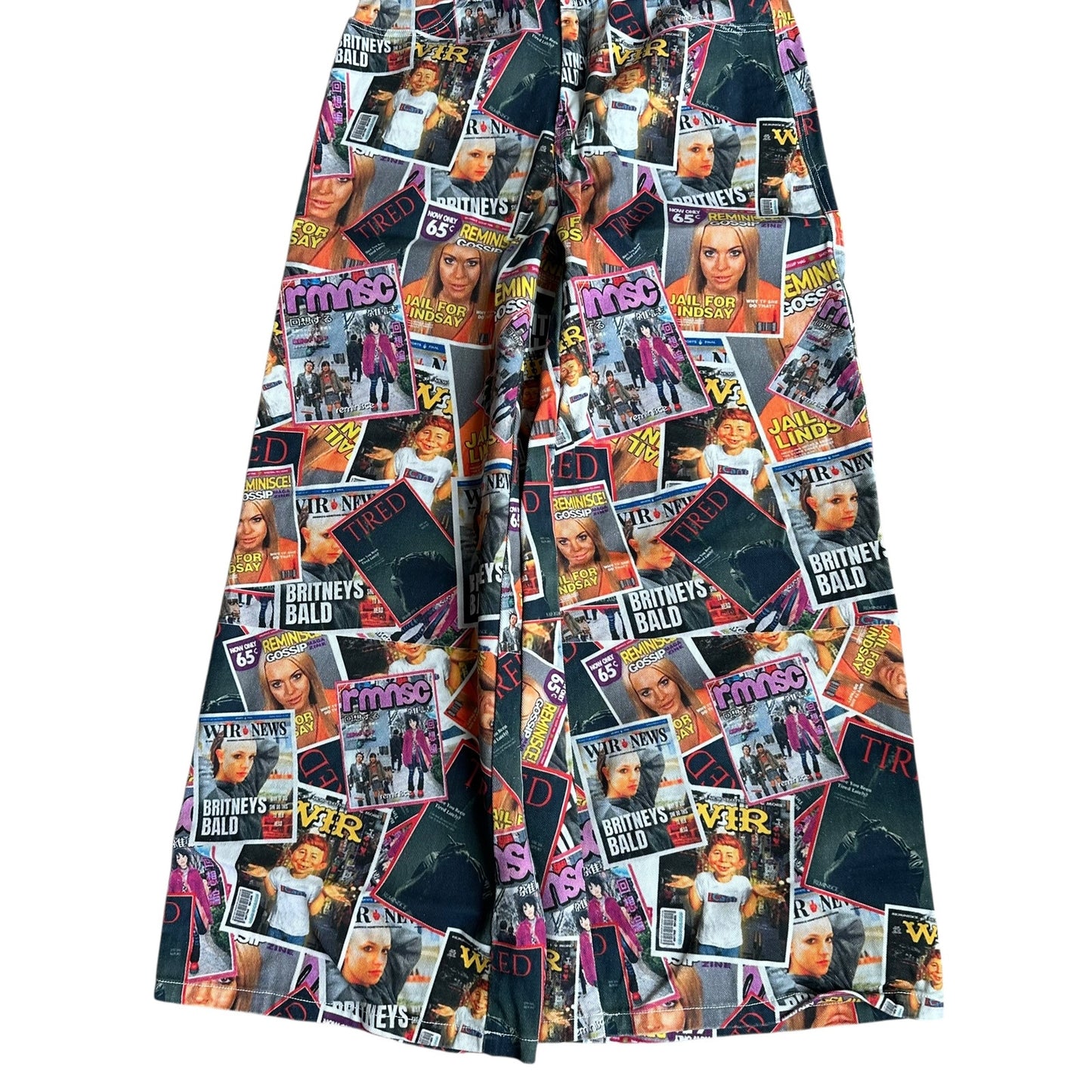 Reminisce Tabloid Magazine Pants Womens Medium