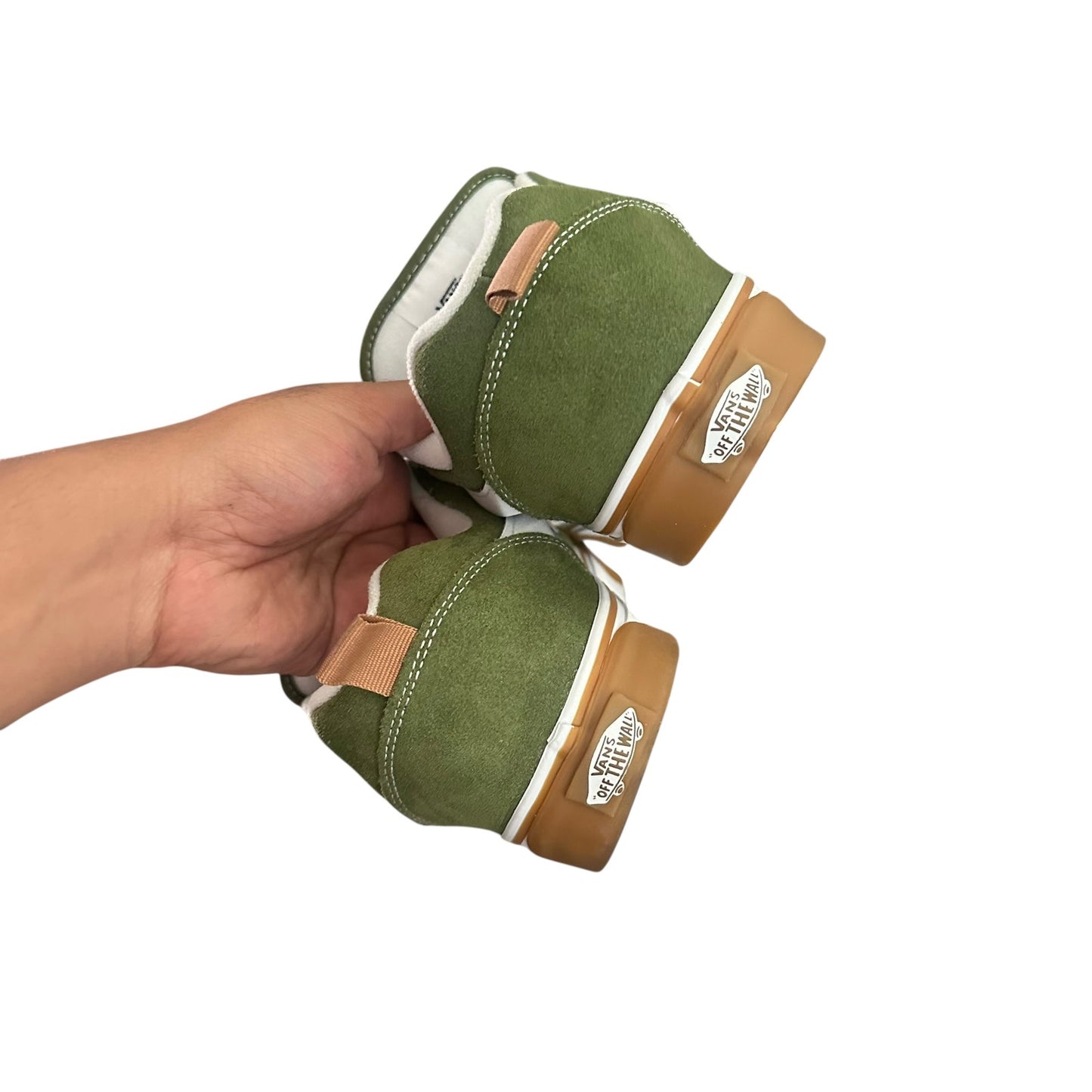 Vans Knu Skool Pesto Green Brown Shoes Mens 10