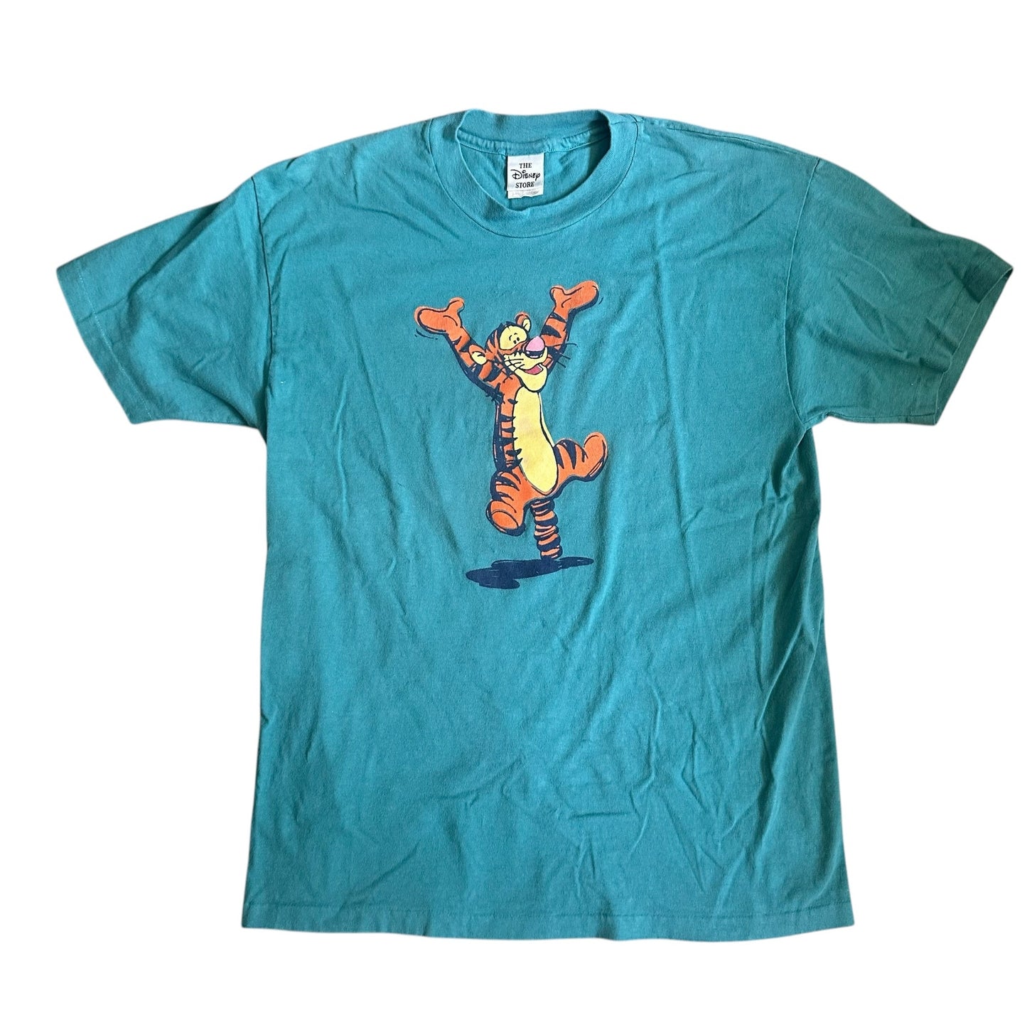 Disney Single Stitch Bouncing Tigger T-Shirt Mens Blue Large