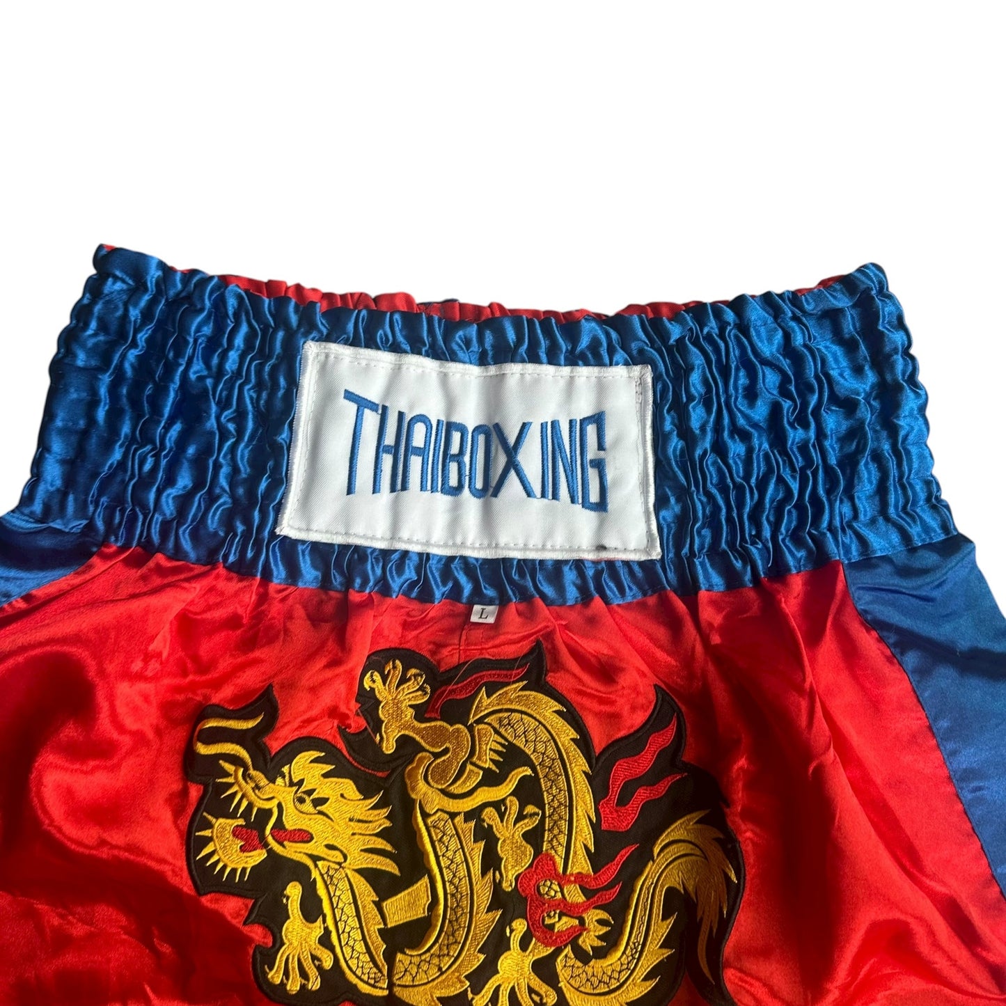Muay Thai Thailand Fighting Red Shorts Athletic Large