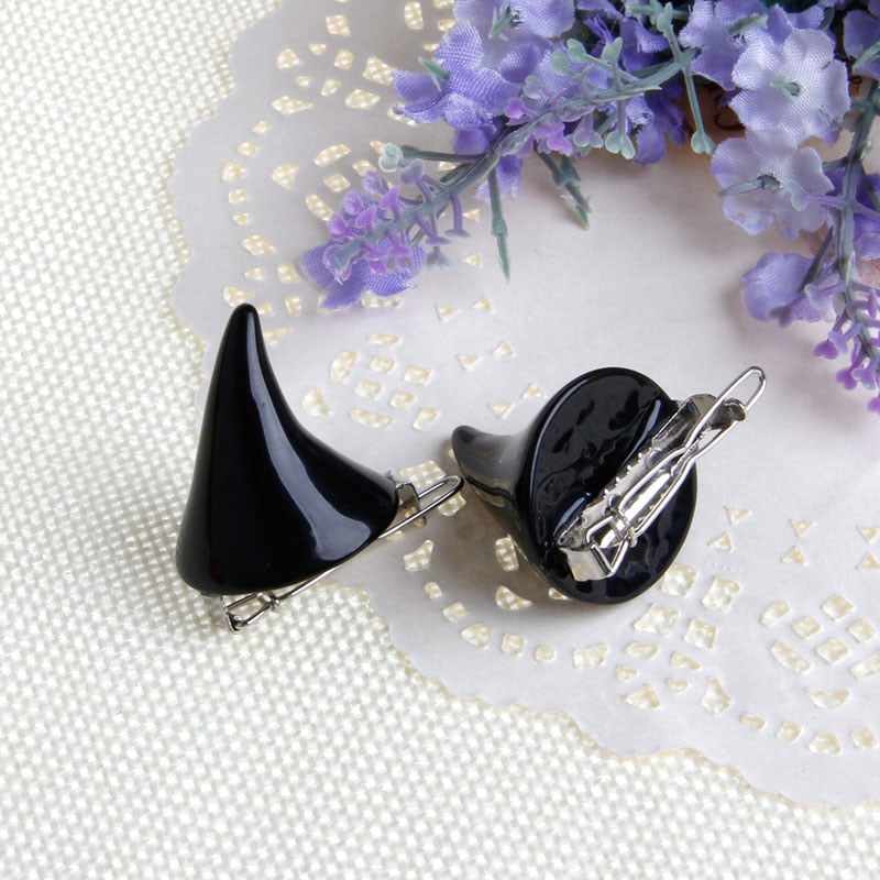 π Small Devil Horns Hair Clips π