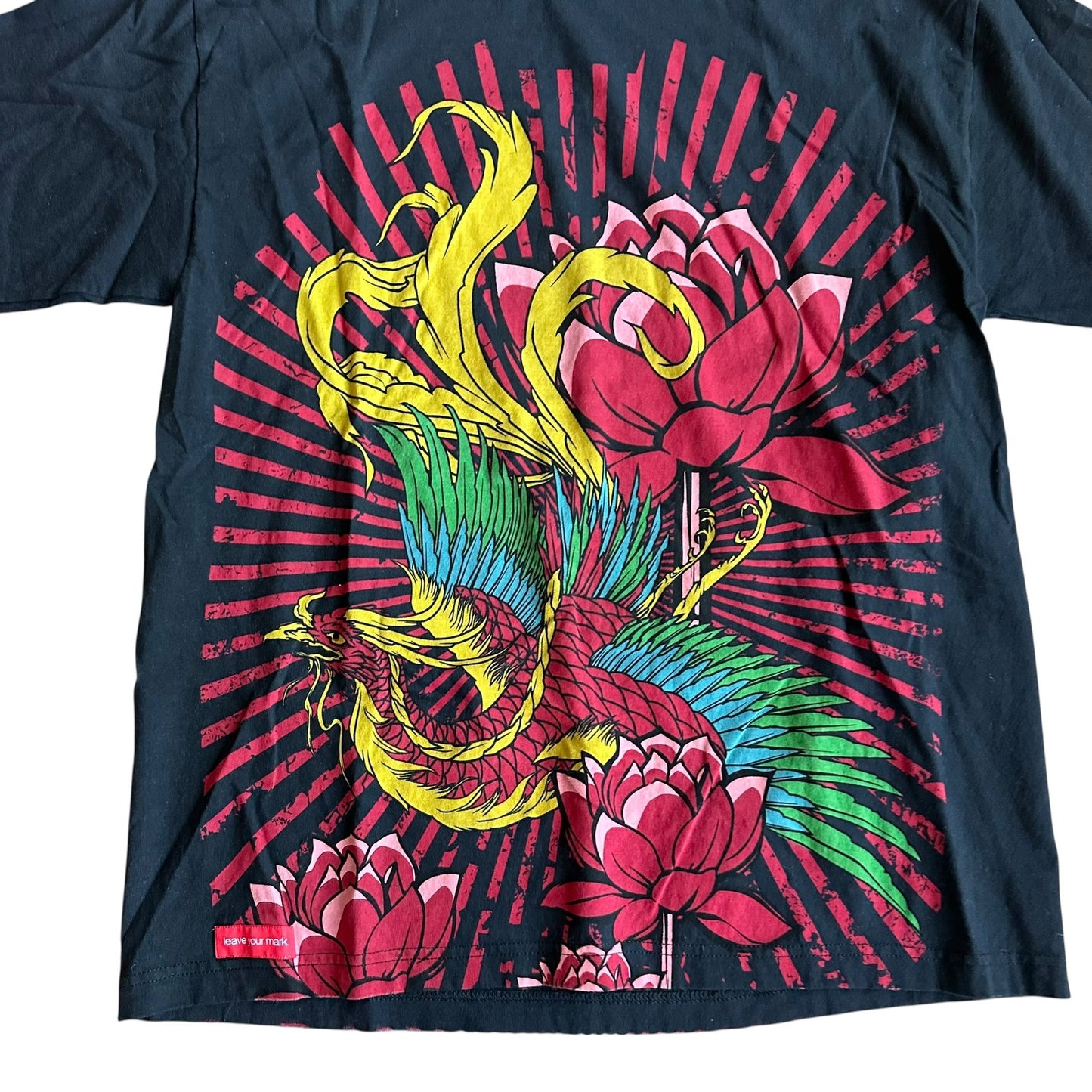 New Koncept Rose Large Print Vintage y2k Shirt Mens XL