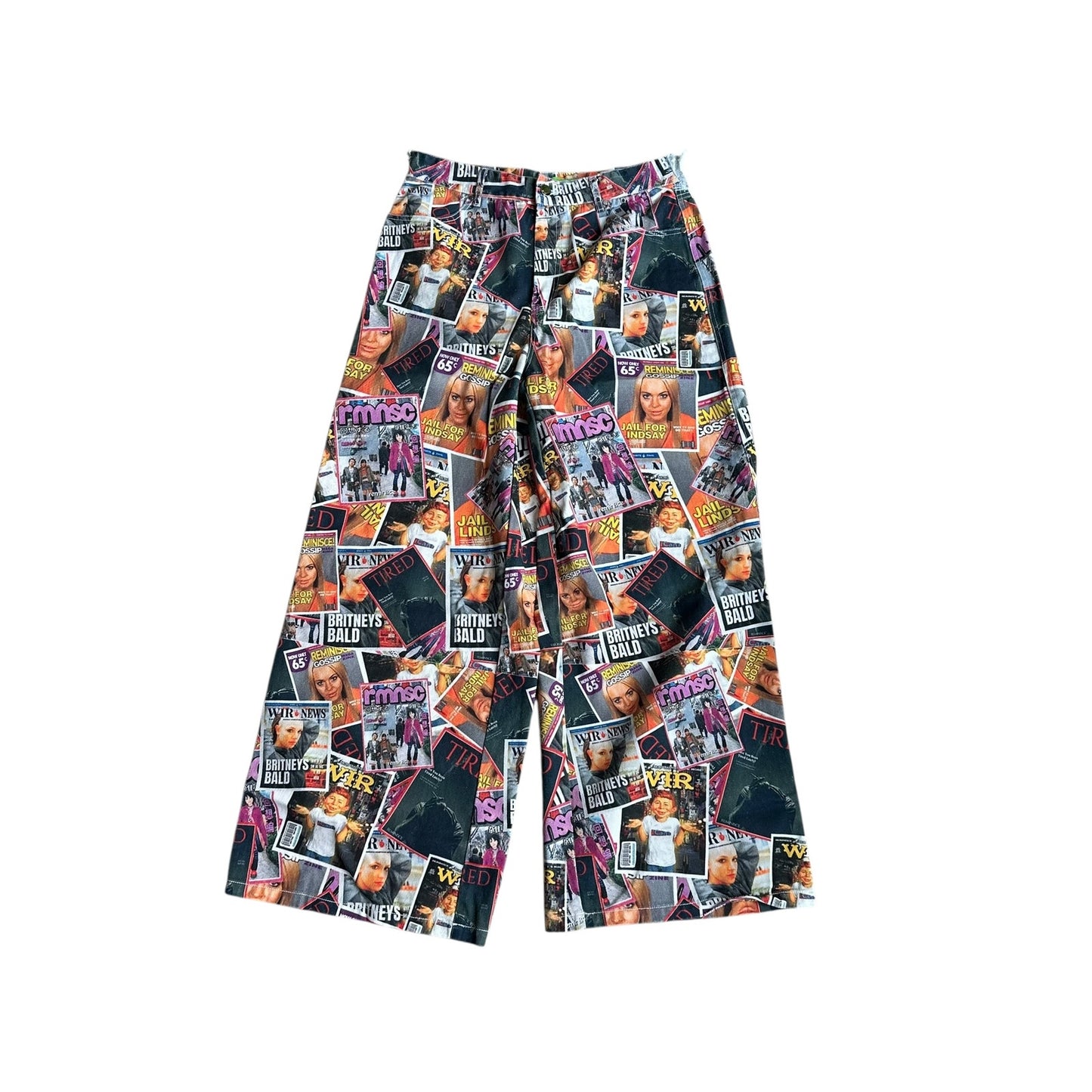 Reminisce Tabloid Magazine Pants Womens Medium