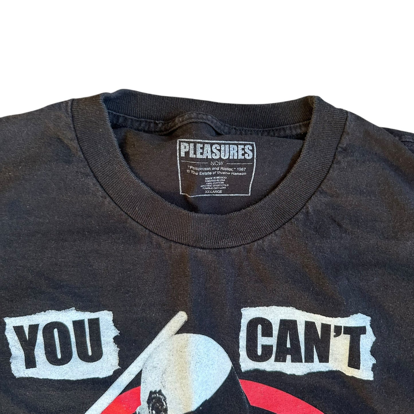 Pleasures You Can't Hurt Me Anymore Black T-Shirt Mens 2XL