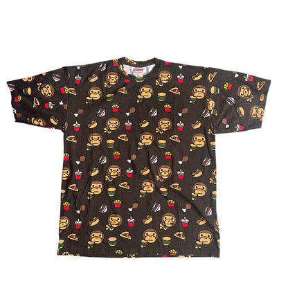 Baby Monkey Ape Junk Food AOP AlloverPrint Mens T-Shirt 2XL