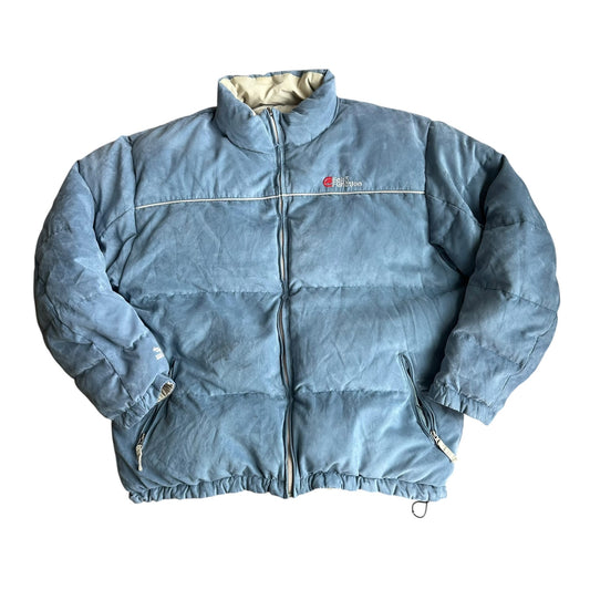 Vintage Ecko Unlimited Reversible Puffer Blue Jacket Mens XL