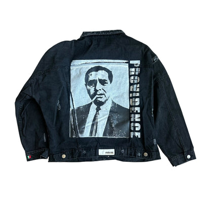 Paraval Black Denim Jacket Mens 2XL