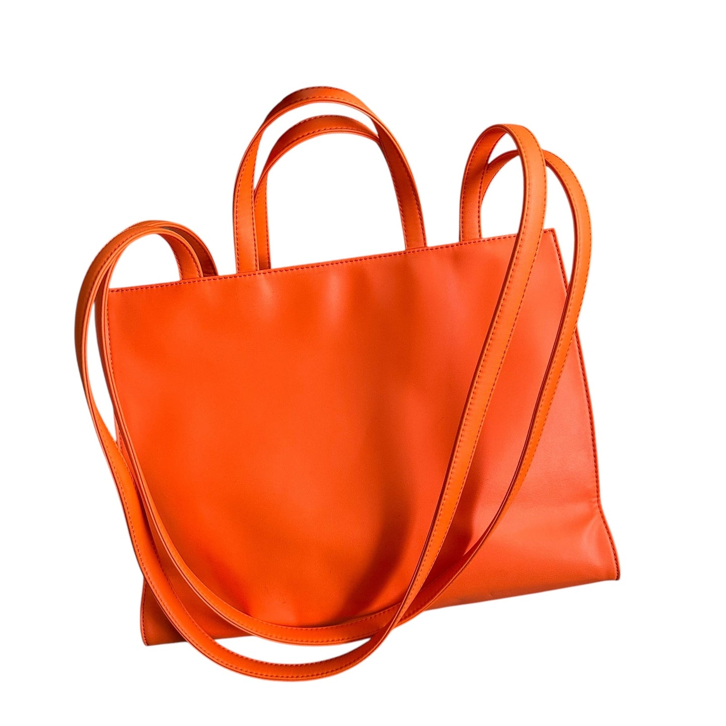 Telfar Medium Orange Shopping Bag with Dustbag