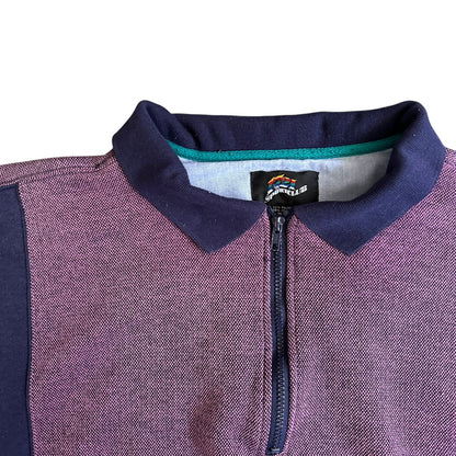 Vintage 90s Colorblock 1721 Sportclub Polo LongSleeve Mens XL
