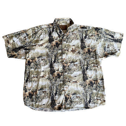 Clearwater Outfitters Hunting Shirt Animals AOP Mens 2XL