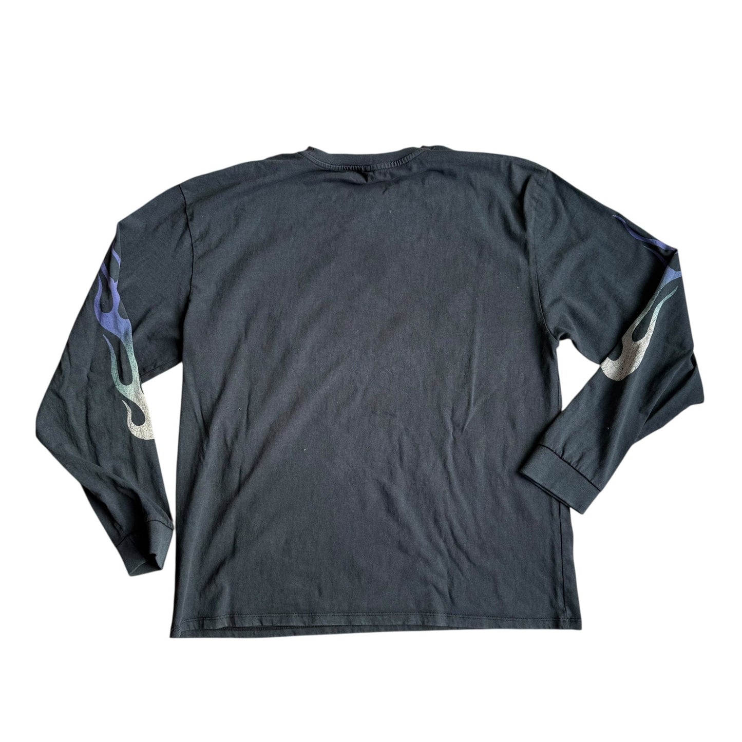 Till The Wheels Fall Off Skeleton Motorcycle Long Sleeve Mens XL