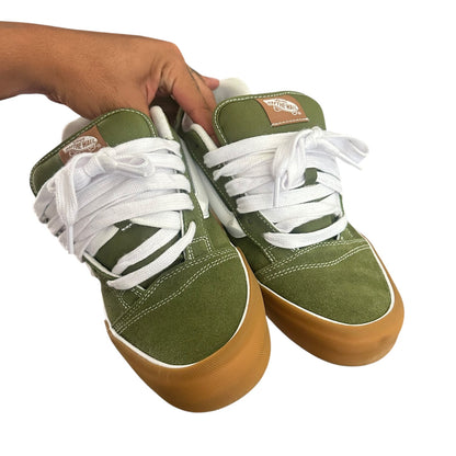 Vans Knu Skool Pesto Green Brown Shoes Mens 10