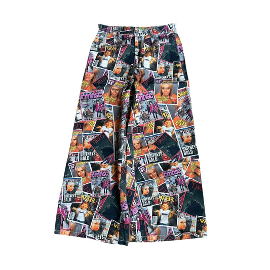 Reminisce Tabloid Magazine Pants Womens Medium