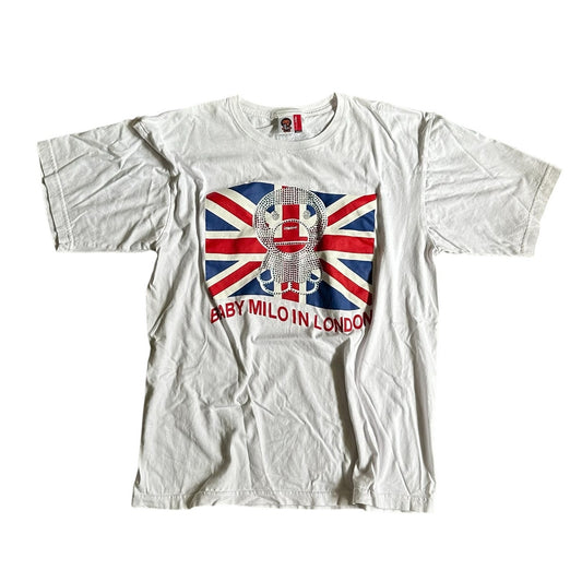 Baby Milo Bape Aape London Rhinestone Tee Shirt Mens Large