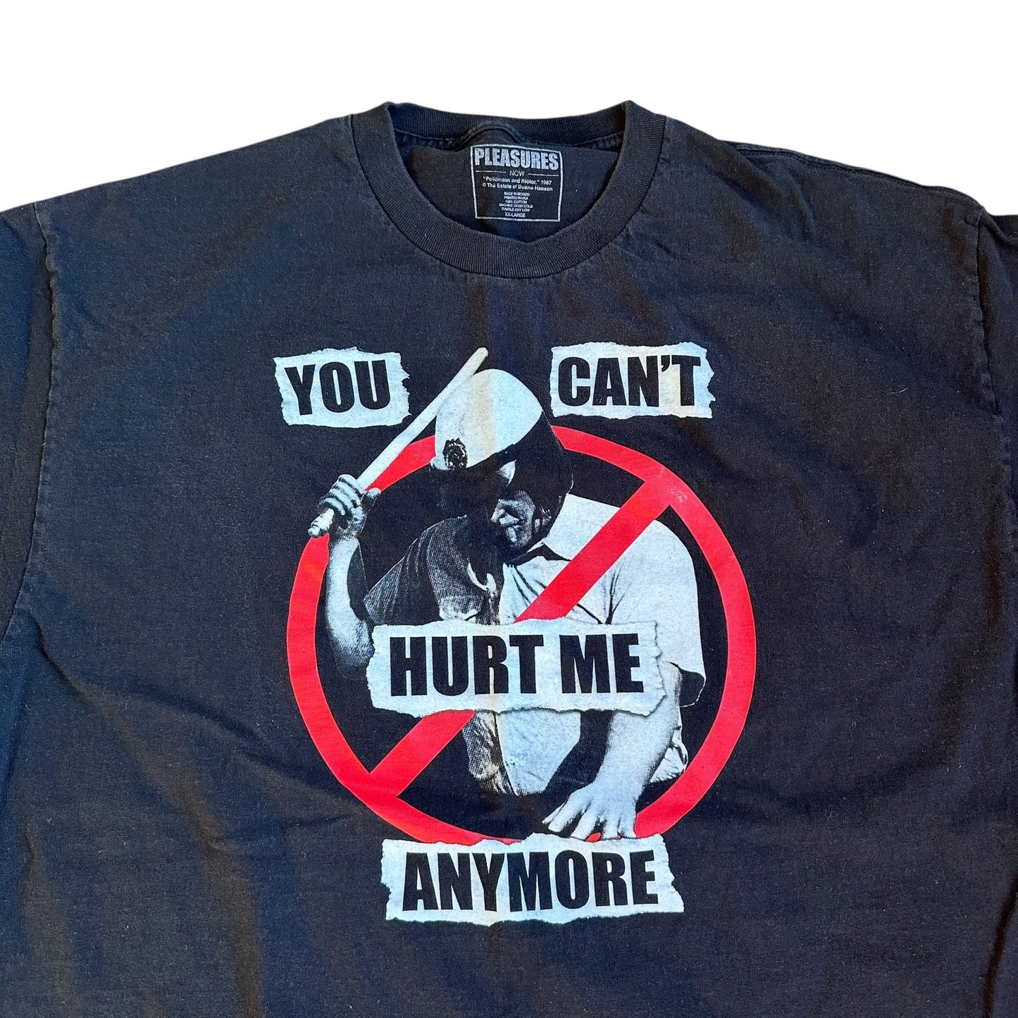 Pleasures You Can't Hurt Me Anymore Black T-Shirt Mens 2XL