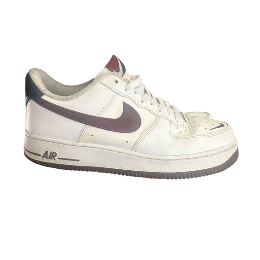 Nike Air Force 1 '07 LV8 White Night Maroon Obsidian Mens Size 9