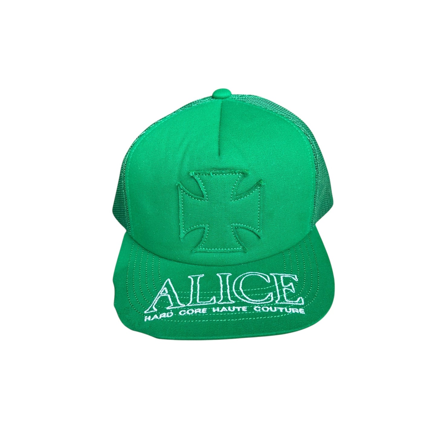 Alice Hollywood Trucker Chopper Hat Green Adjustable