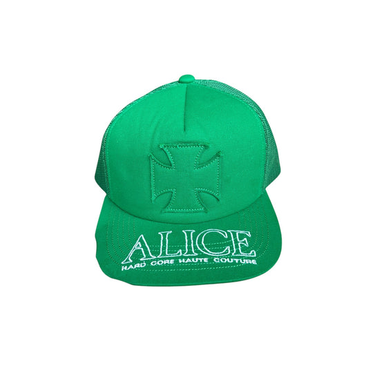 Alice Hollywood Trucker Chopper Hat Green Adjustable