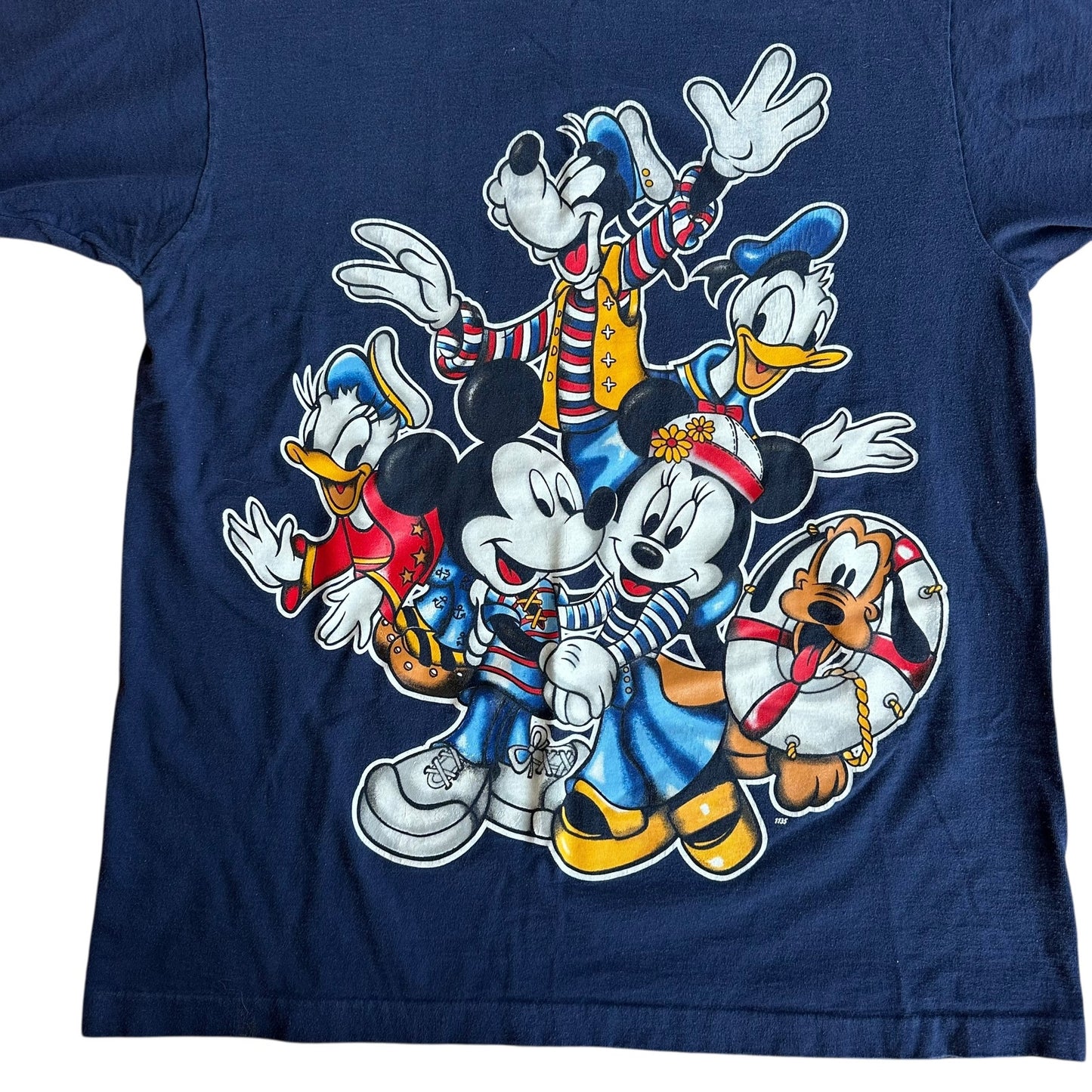 Vintage Disney Characters Mickey Mouse Jerry Leigh 90s Tee Shirt Mens XL