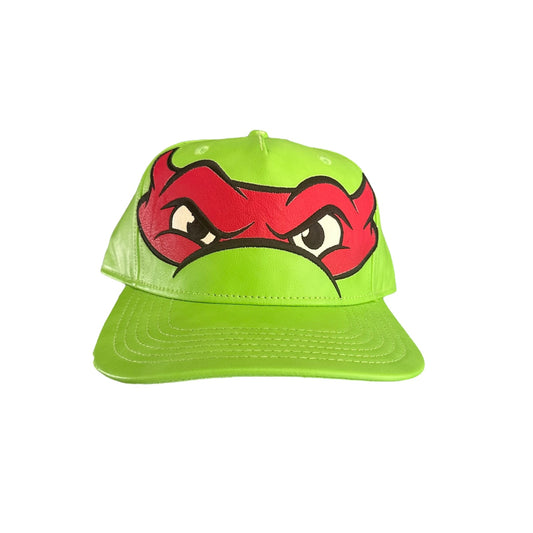 Teenage Mutant Ninja Turtles Raphael Mask Snapback Green NWT Mens Adjustable