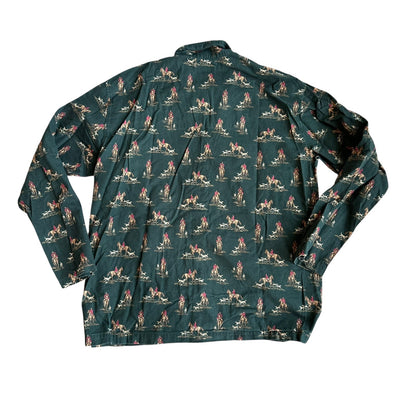 Ralph Lauren Polo LongSleeve Sleepwear Shirt Pajama Mens Button Up Large