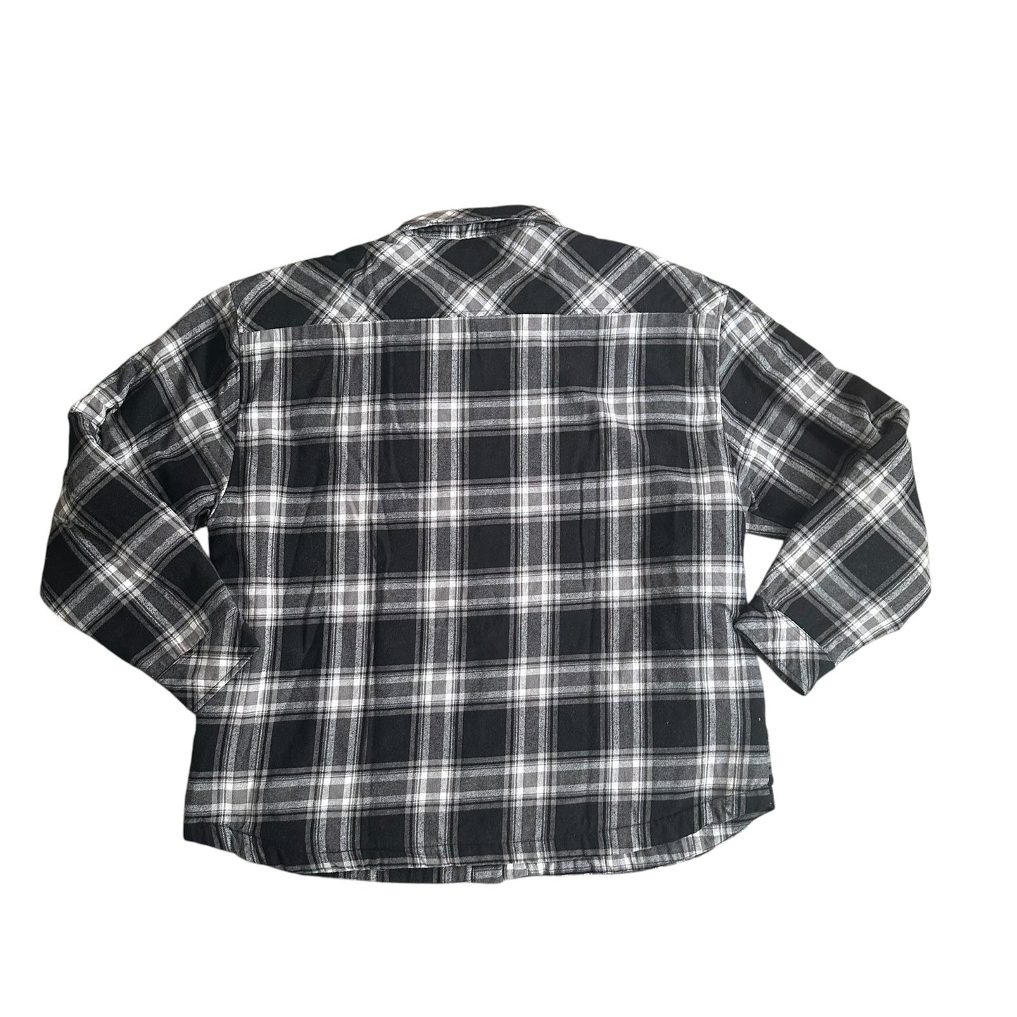 ShakaWear Black Plaid Jacket Mens 5XL