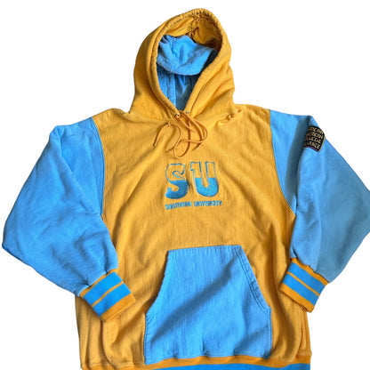 African American College Allegiance Southern University Hoodie Mens Large Yellow Blue