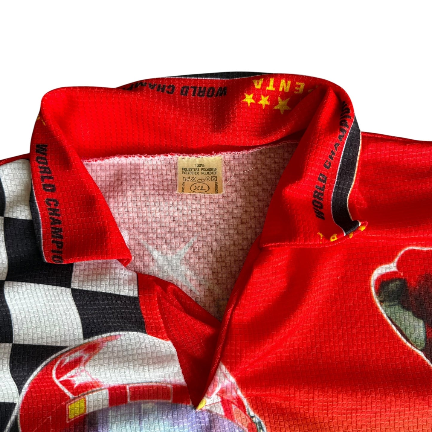 Vintage Michael Schumacher Racing F1 Polo Shirt Mens XL