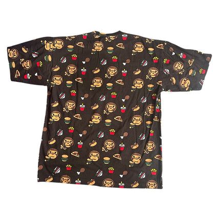 Baby Monkey Ape Junk Food AOP AlloverPrint Mens T-Shirt 2XL