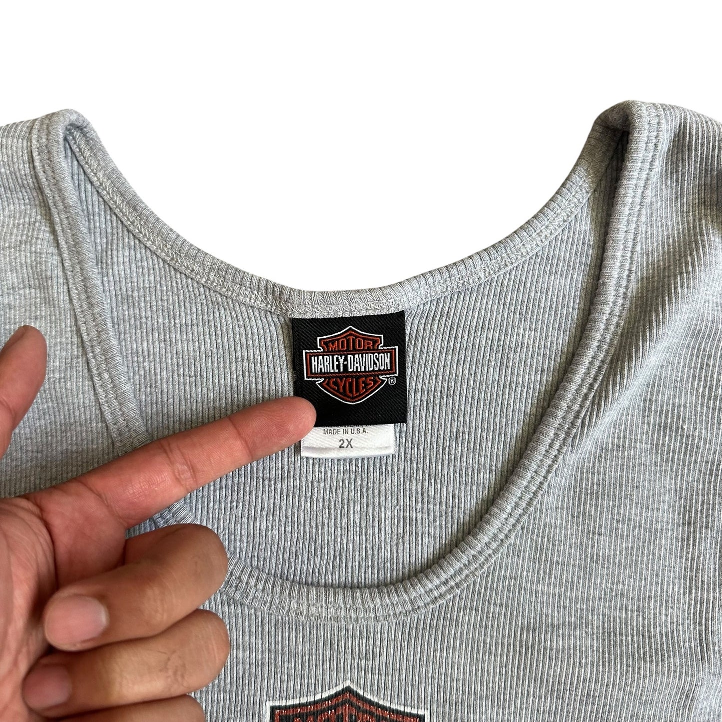 Laidlaw Harley Davidson Baldwin Park Gray Tank Top Womens 2XL