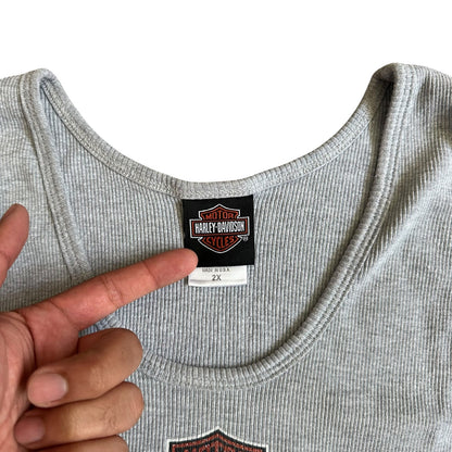 Laidlaw Harley Davidson Baldwin Park Gray Tank Top Womens 2XL