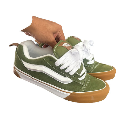 Vans Knu Skool Pesto Green Brown Shoes Mens 10