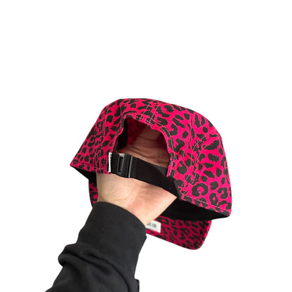 Crooks & Castles Pink Leopard Print Snapback Skater Hat Adjustable