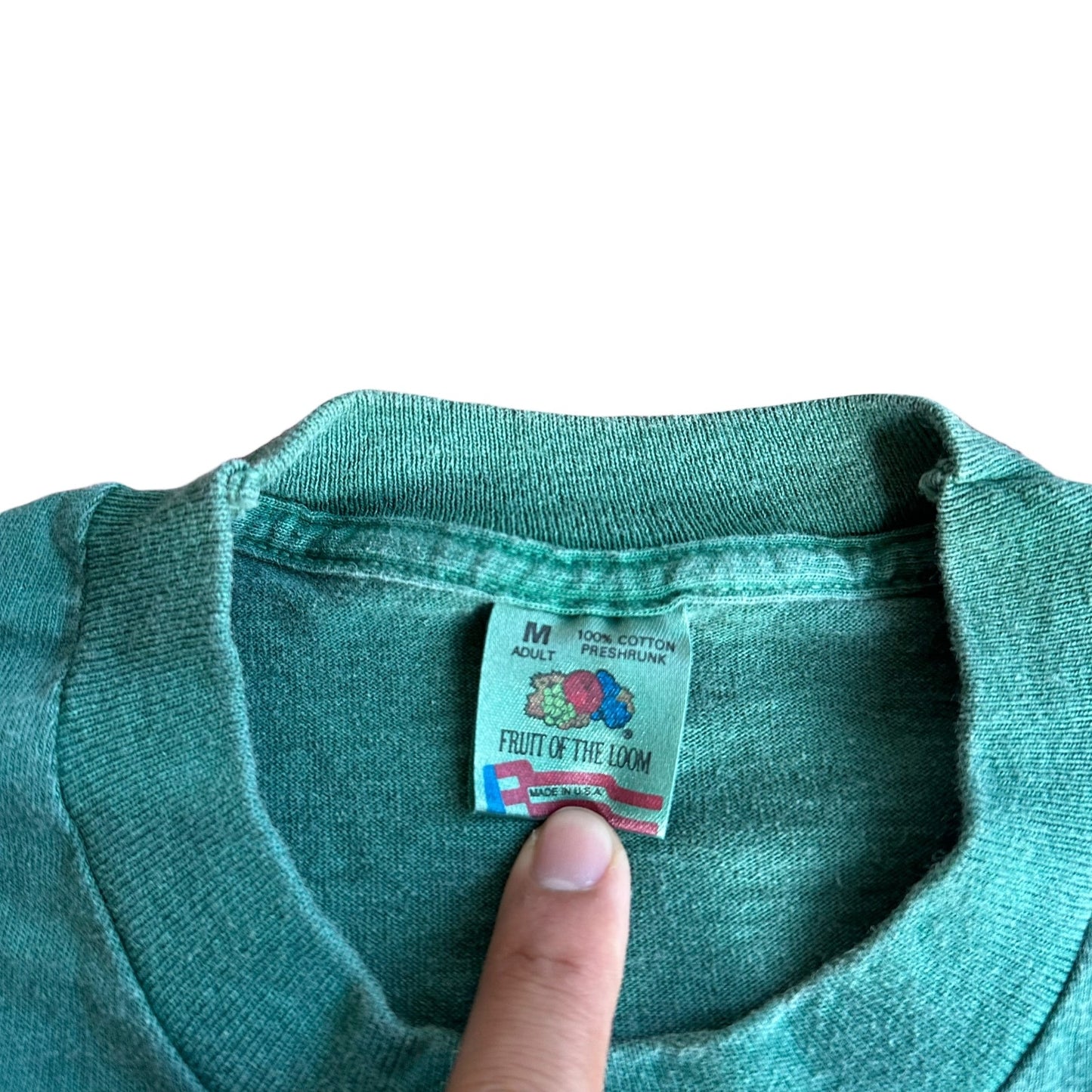 Vintage Moose Animal Tee Shirt Mens Medium Green