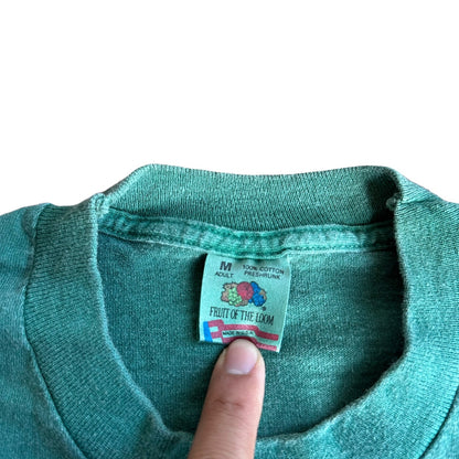 Vintage Moose Animal Tee Shirt Mens Medium Green