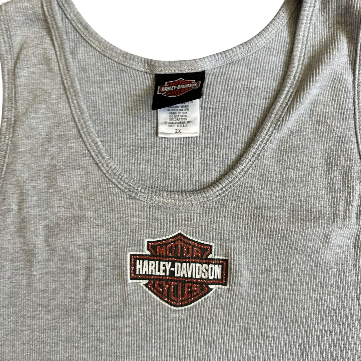 Laidlaw Harley Davidson Baldwin Park Gray Tank Top Womens 2XL