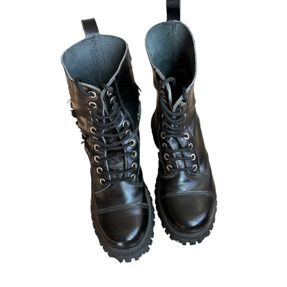 Black T.U.K. Combat Boots Goth Grunge Mens 9