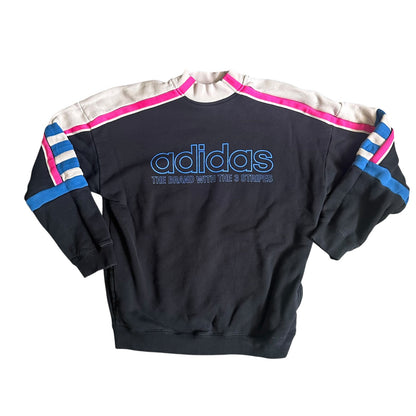 Adidas Womens Crewneck Sweater Stripe Small