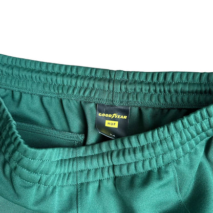 Goodyear x HUF Touring Green Track Pants Mens Medium