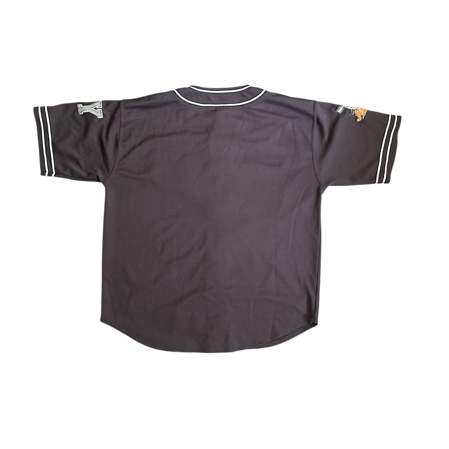 Vintage y2k Colosseum NYC Baseball Jersey Mens 2XL Gray