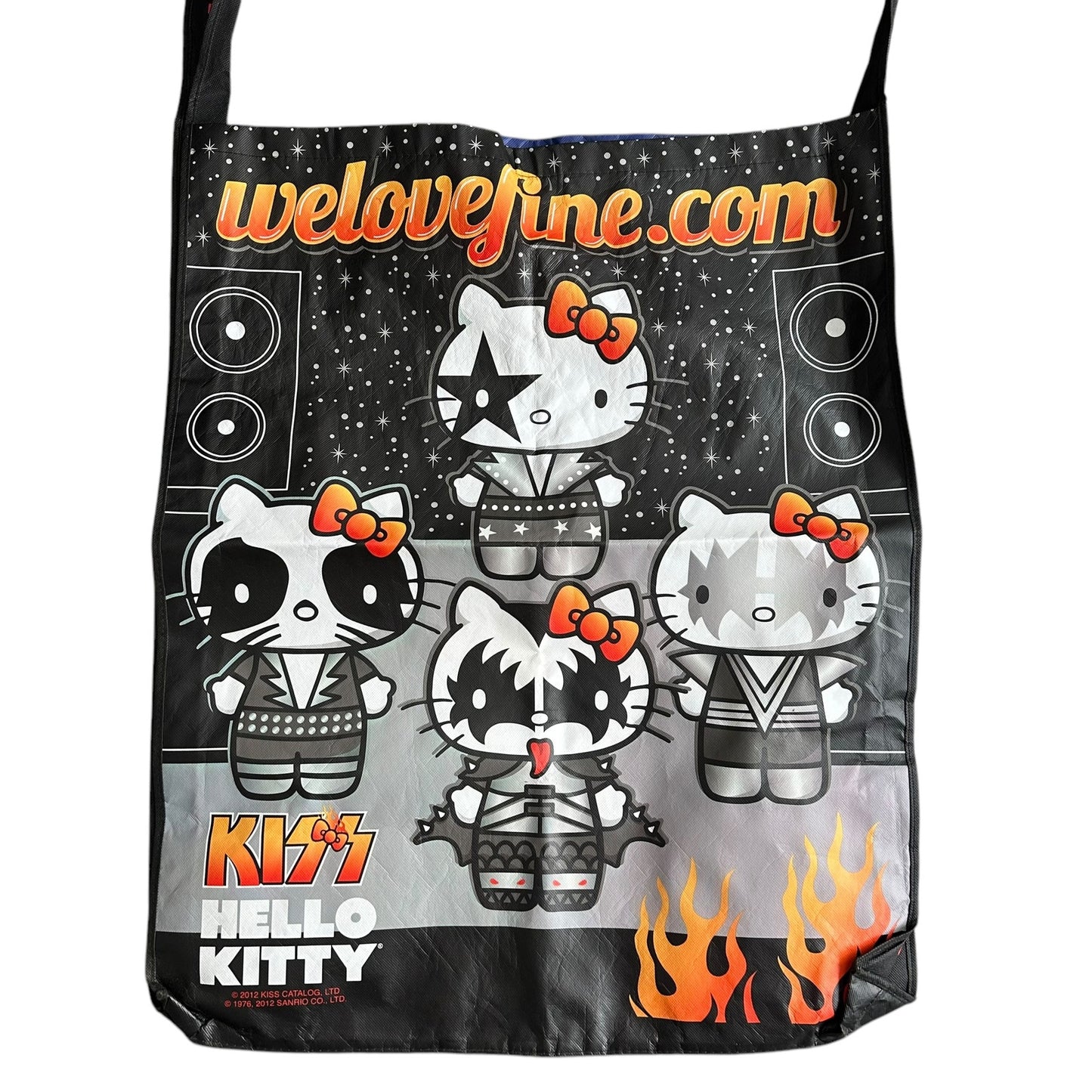 HelloKitty KISS AdventureTime ComicCon GIANT Tote Bag 2012 RARE