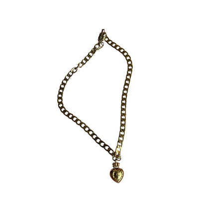 Juicy Couture Gold Chain Pendant Necklace 20" y2k Vintage 2000s