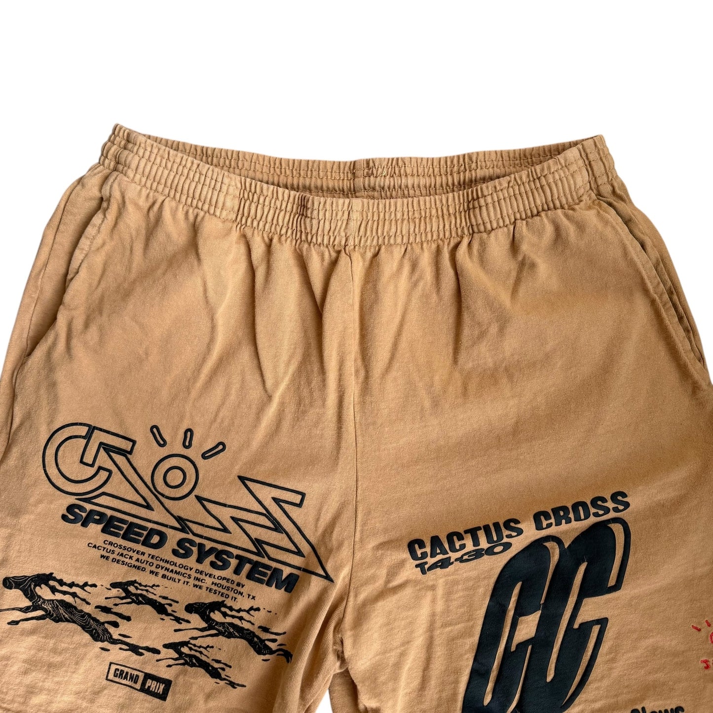 Travis Scott Cactus Jack 92CC Brown Shorts Mens Large