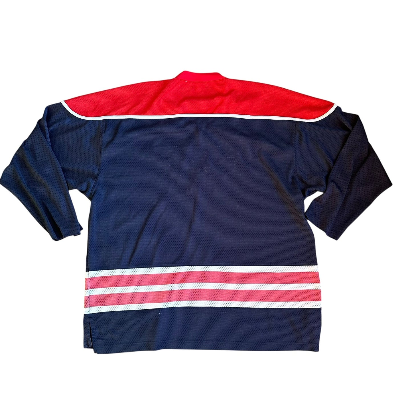 Vintage 90s FiLA Jersey Red Blue XL Hockey Mens