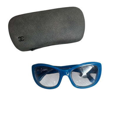 Chanel Acetate CC Sunglasses 5239 Blue Authentic Shades